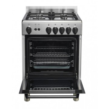 La Germania AMN66 40 G X T GN Κουζίνα 56lt με Εστίες Φυσικού Αερίου Π60εκ. Inox La Germania AMN66 40 G X T GN Κουζίνα 56lt με Εστίες Φυσικού Αερίου Π60εκ. Inox